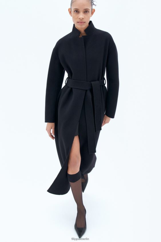 Filippa K L8HHT7 Bekleidung Schwarz Frauen Alexa Mantel