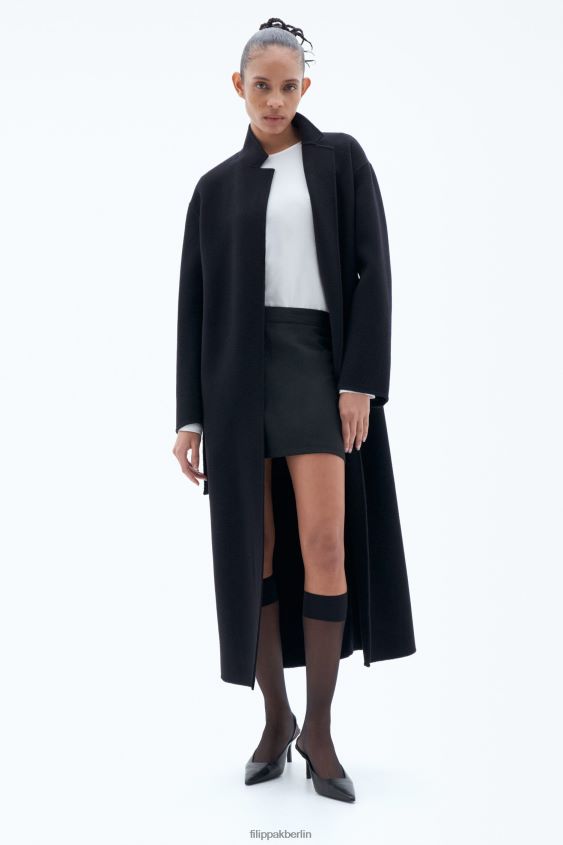 Filippa K L8HHT7 Bekleidung Schwarz Frauen Alexa Mantel