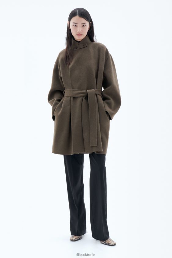 Filippa K L8HHT9 Bekleidung Olivenmelange Frauen Edina-Jacke