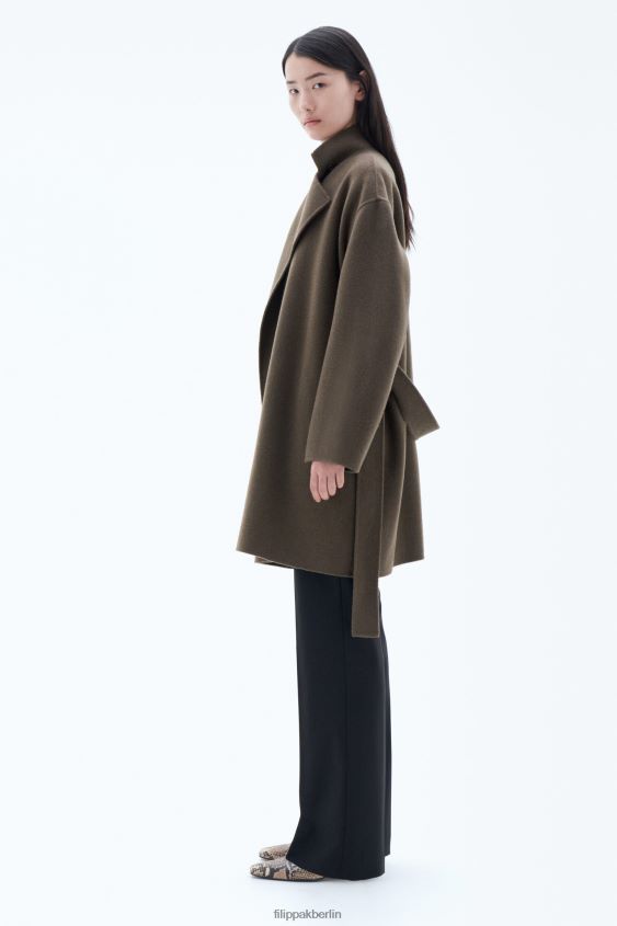 Filippa K L8HHT9 Bekleidung Olivenmelange Frauen Edina-Jacke