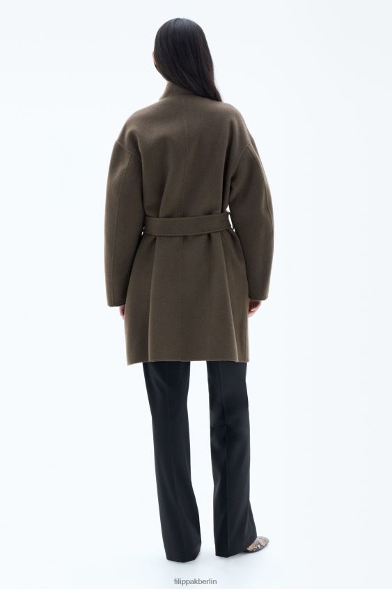 Filippa K L8HHT9 Bekleidung Olivenmelange Frauen Edina-Jacke