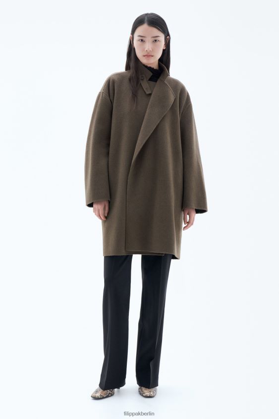 Filippa K L8HHT9 Bekleidung Olivenmelange Frauen Edina-Jacke