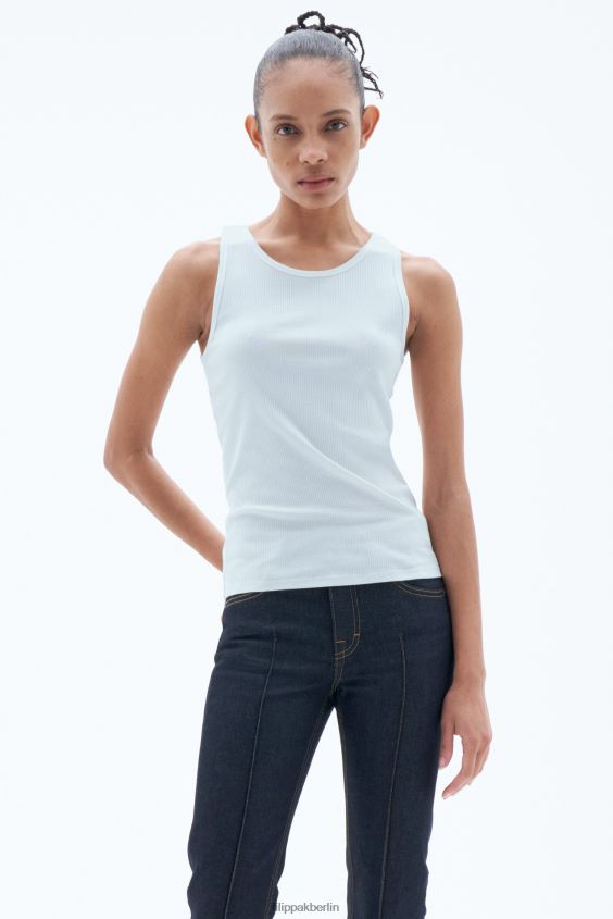 Filippa K L8HHT138 Bekleidung Eisblau Frauen Feinripp-Tanktop