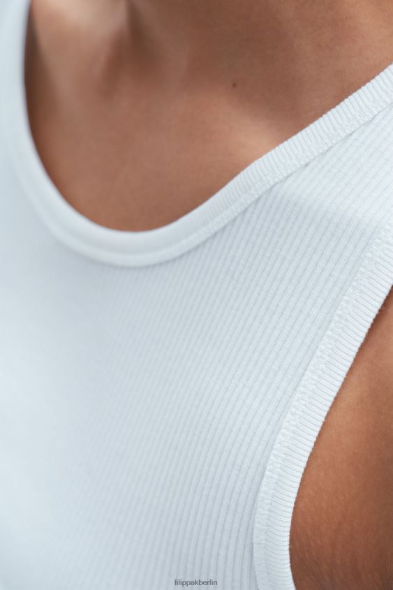 Filippa K L8HHT138 Bekleidung Eisblau Frauen Feinripp-Tanktop