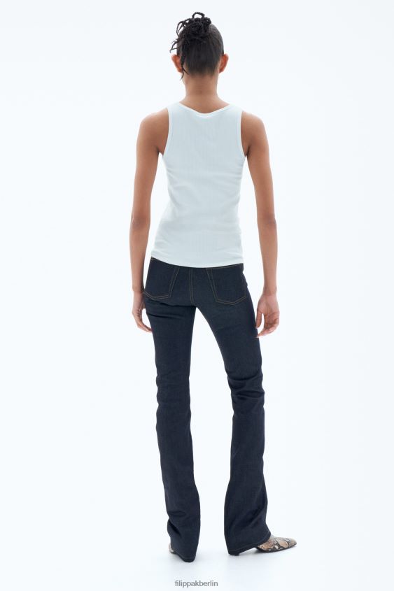 Filippa K L8HHT138 Bekleidung Eisblau Frauen Feinripp-Tanktop
