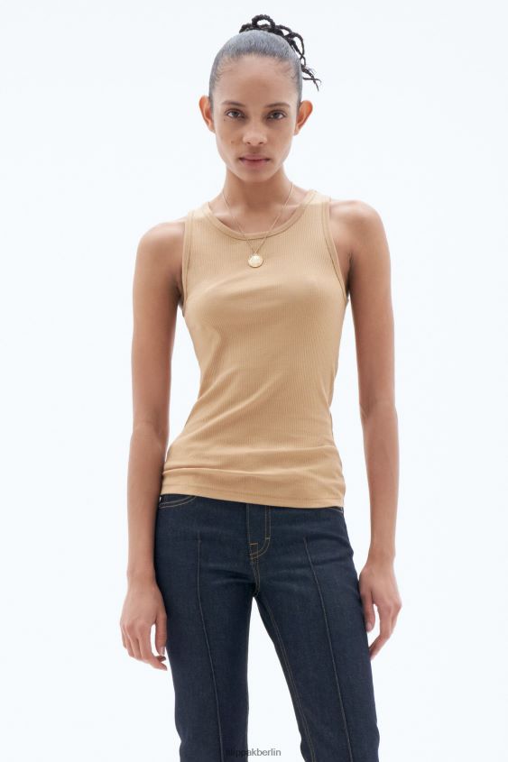 Filippa K L8HHT144 Bekleidung Sandbeige Frauen Feinripp-Tanktop
