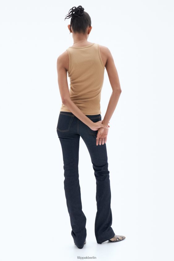 Filippa K L8HHT144 Bekleidung Sandbeige Frauen Feinripp-Tanktop