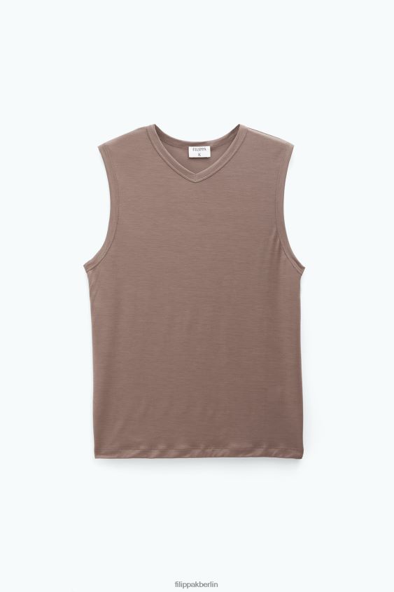 Filippa K L8HHT146 Bekleidung Nougat Frauen Tanktop mit V-Ausschnitt