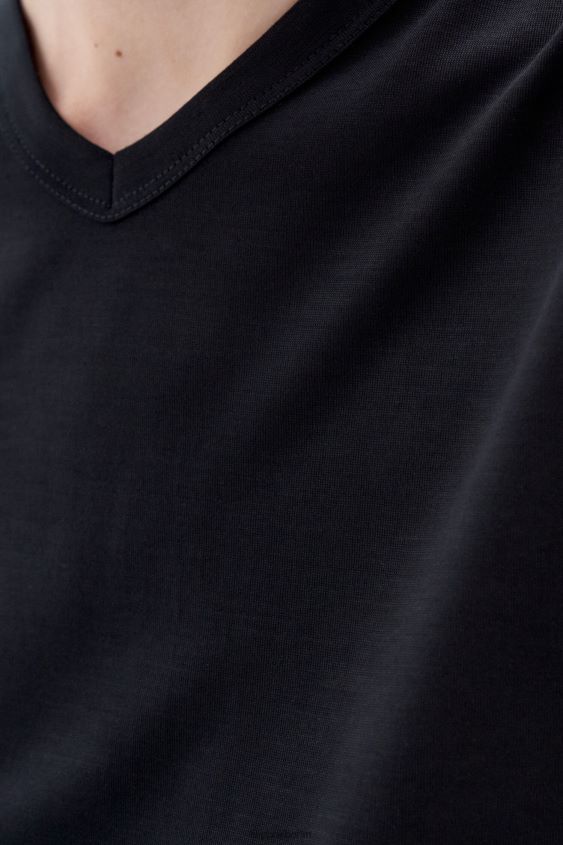 Filippa K L8HHT168 Bekleidung Schwarz Frauen Tanktop mit V-Ausschnitt