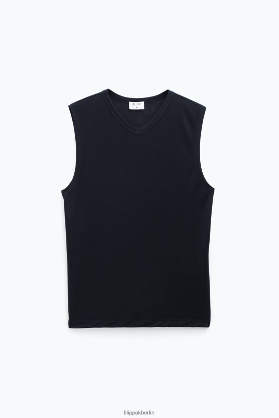 Filippa K L8HHT168 Bekleidung Schwarz Frauen Tanktop mit V-Ausschnitt