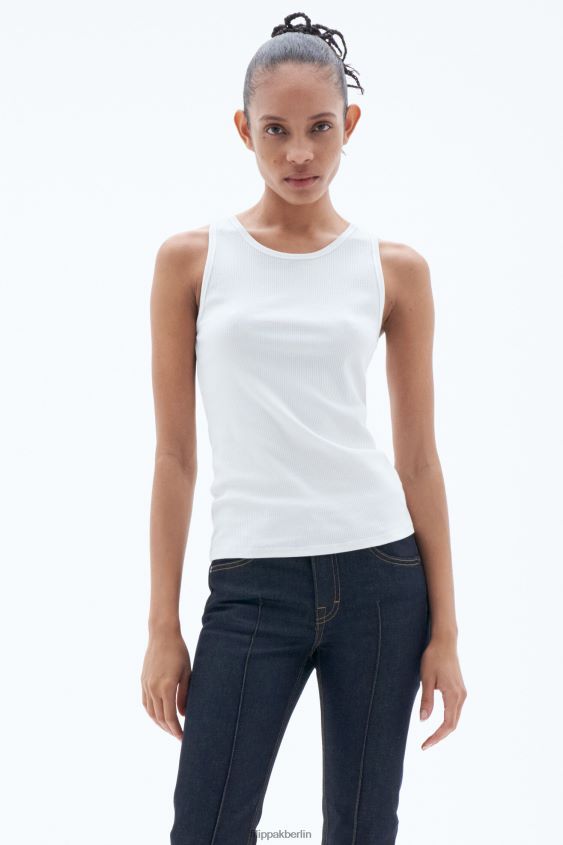 Filippa K L8HHT170 Bekleidung Weiß Frauen Feinripp-Tanktop