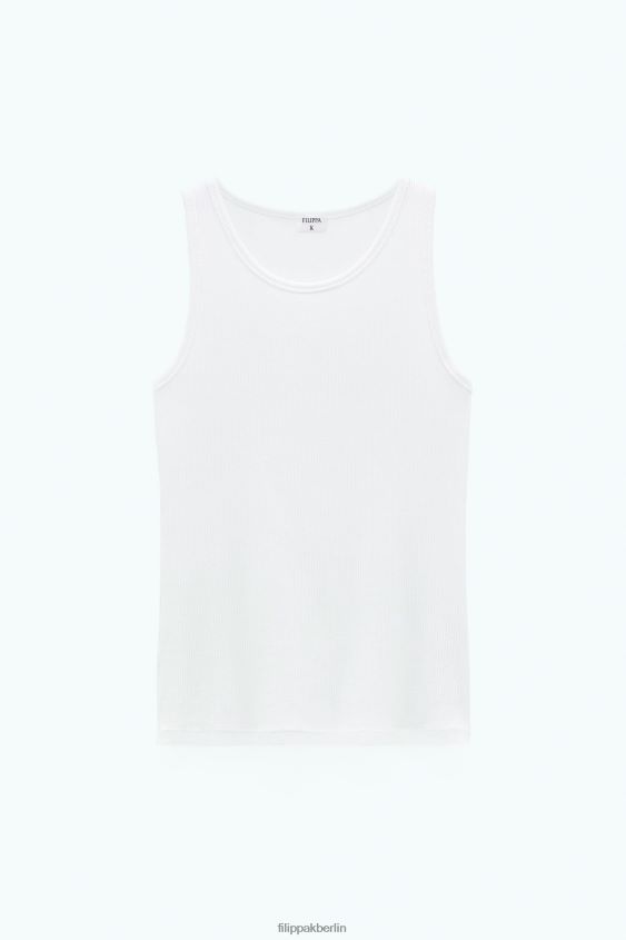 Filippa K L8HHT170 Bekleidung Weiß Frauen Feinripp-Tanktop
