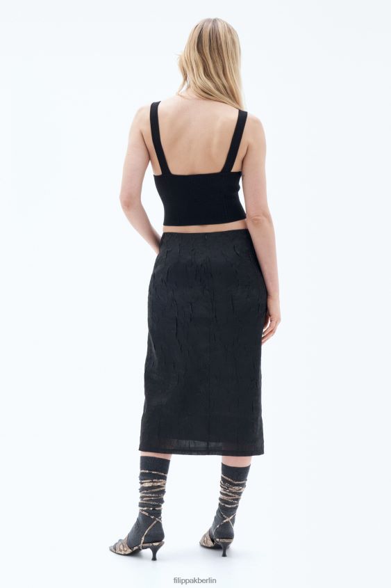 Filippa K L8HHT41 Bekleidung Schwarz Frauen gestricktes Korsett