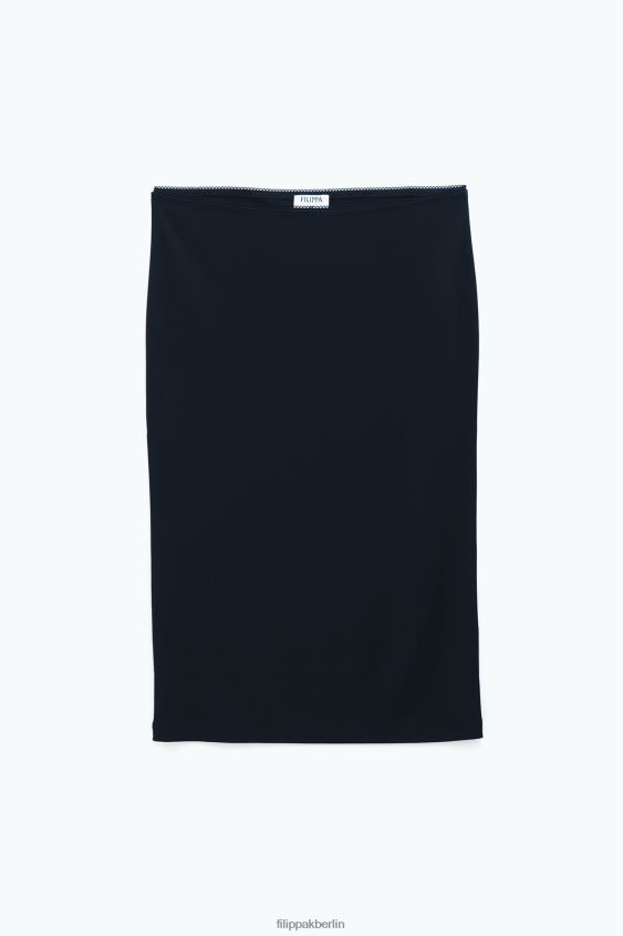 Filippa K L8HHT222 Bekleidung Schwarz Frauen Jerseyrock