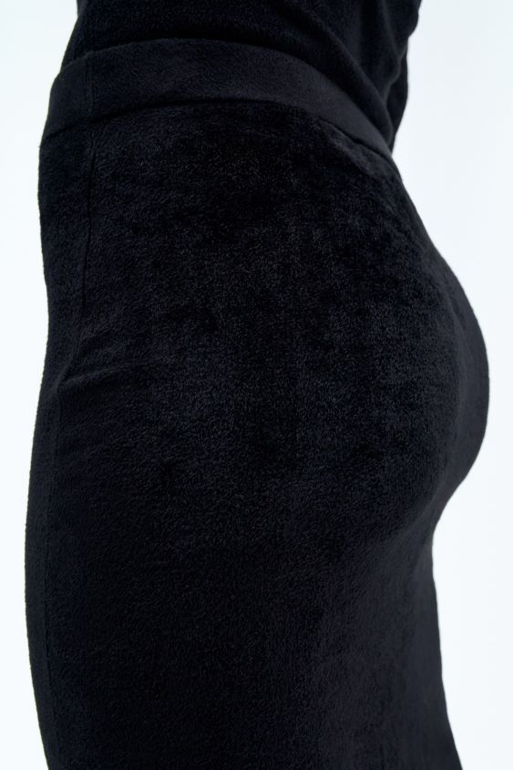Filippa K L8HHT227 Bekleidung Schwarz Frauen Chenille-Strickrock