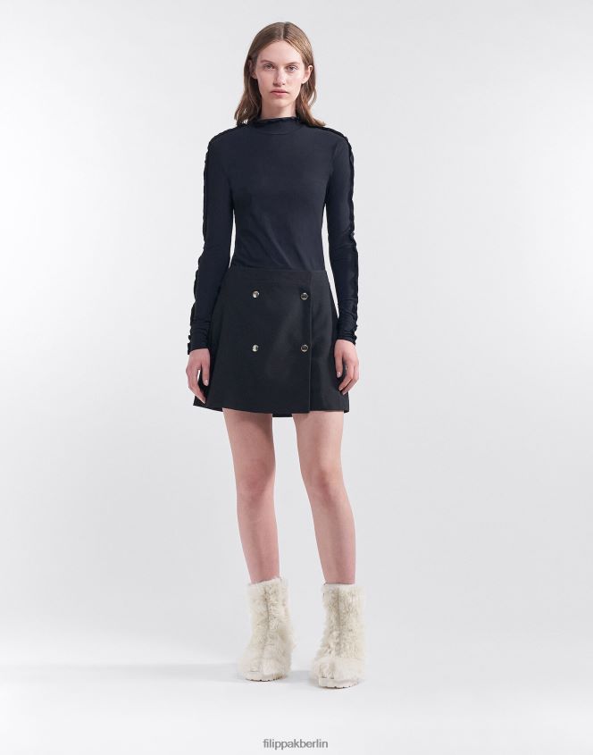 Filippa K L8HHT231 Bekleidung Schwarz Frauen Mina-Rock