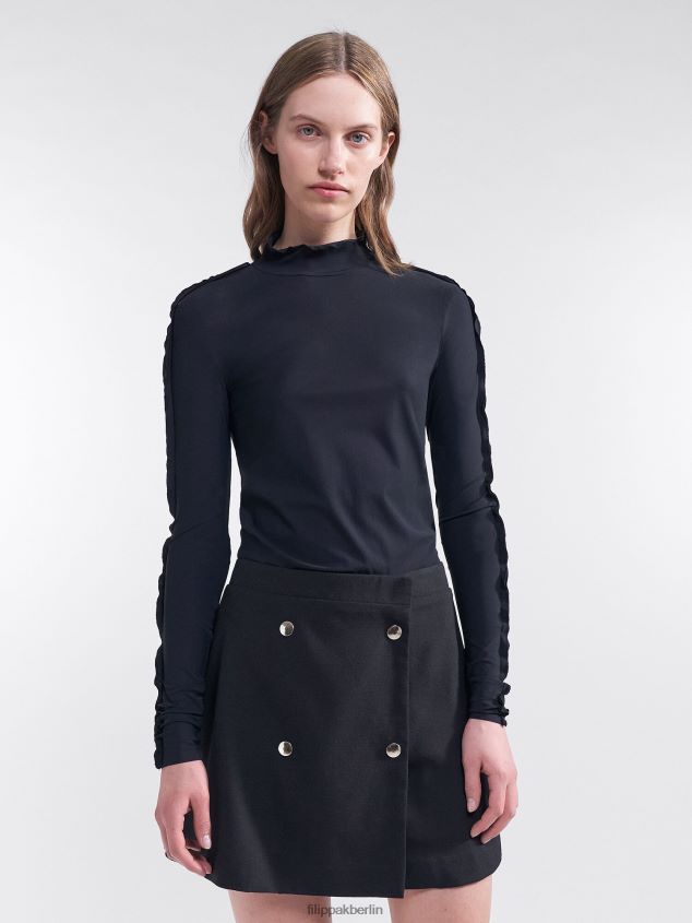 Filippa K L8HHT231 Bekleidung Schwarz Frauen Mina-Rock