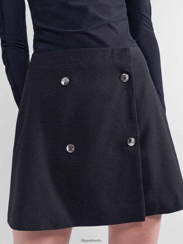 Filippa K L8HHT231 Bekleidung Schwarz Frauen Mina-Rock