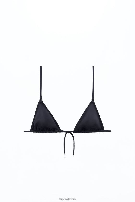 Filippa K L8HHT248 Bekleidung Schwarz Frauen Triangel-Bikinioberteil