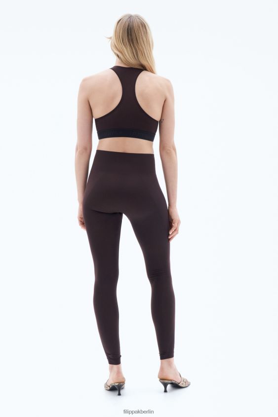Filippa K L8HHT240 Bekleidung lilabraun Frauen Geripptes BH-Oberteil