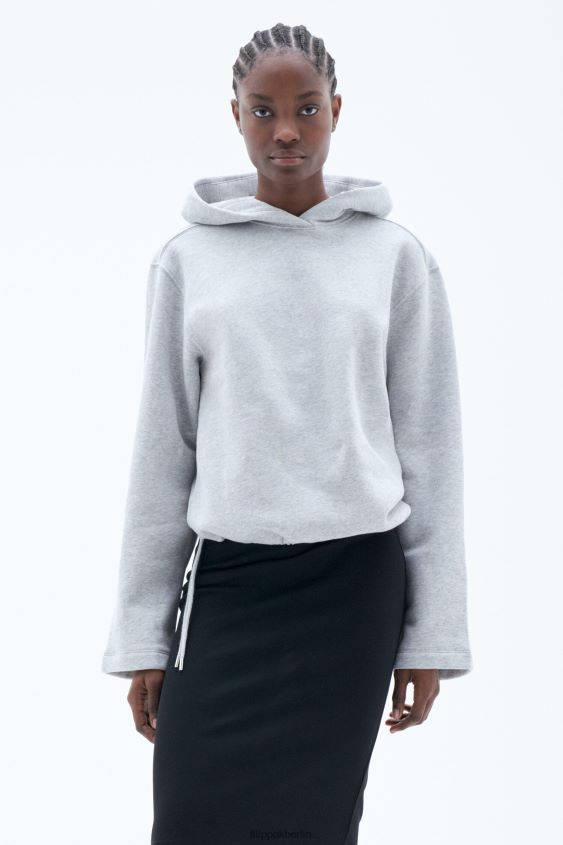 Filippa K L8HHT153 Bekleidung hellgrau mel. Frauen Kapuzenpullover