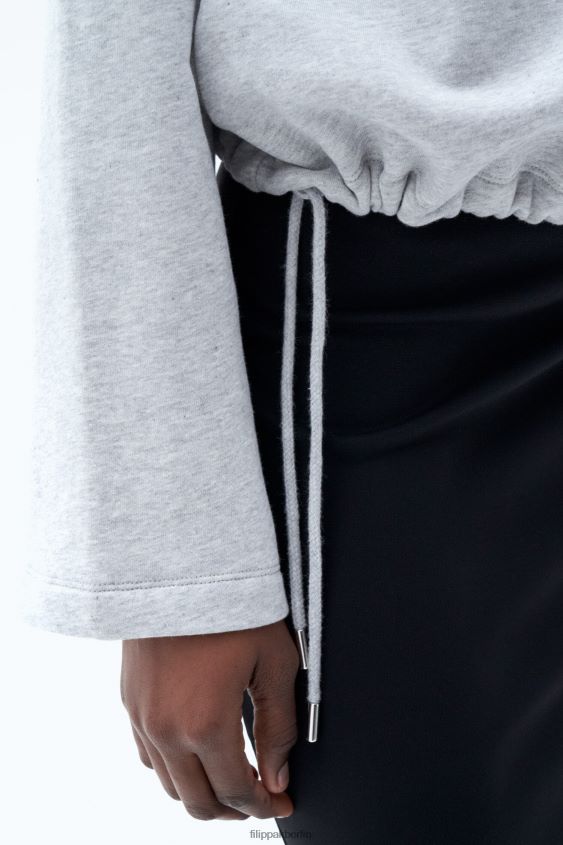 Filippa K L8HHT153 Bekleidung hellgrau mel. Frauen Kapuzenpullover