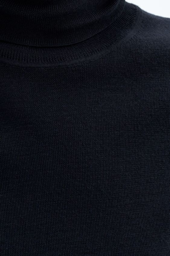 Filippa K L8HHT29 Bekleidung Schwarz Frauen Merino-Oberteil mit Ellenbogenärmeln