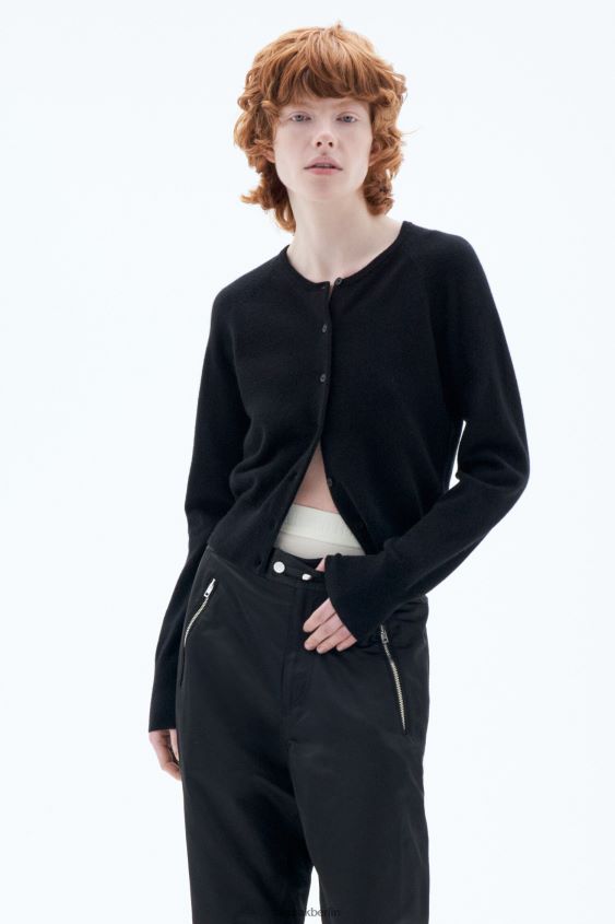 Filippa K L8HHT38 Bekleidung Schwarz Frauen Strickjacke aus Kaschmir