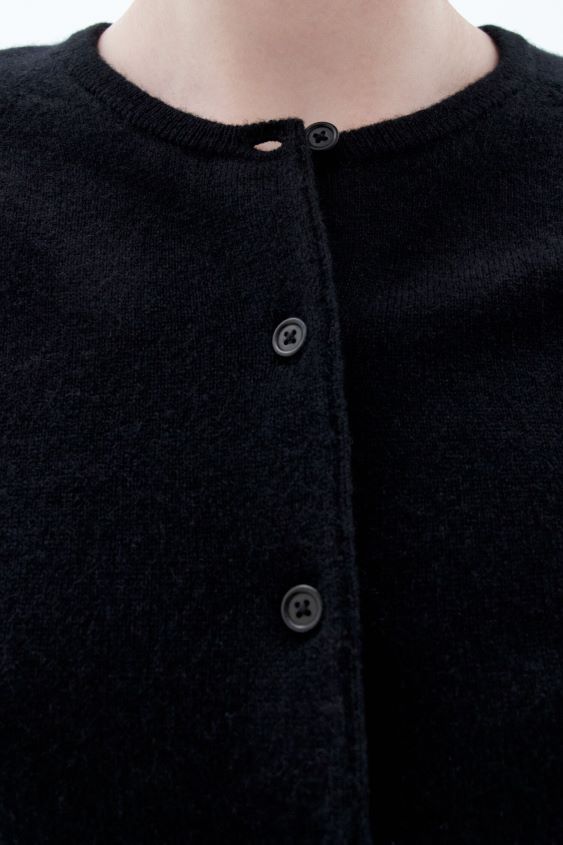 Filippa K L8HHT38 Bekleidung Schwarz Frauen Strickjacke aus Kaschmir