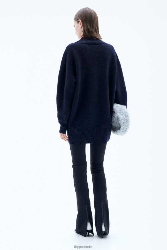 Filippa K L8HHT40 Bekleidung Marine Frauen Bouclé-Pullover