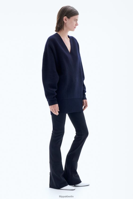 Filippa K L8HHT40 Bekleidung Marine Frauen Bouclé-Pullover