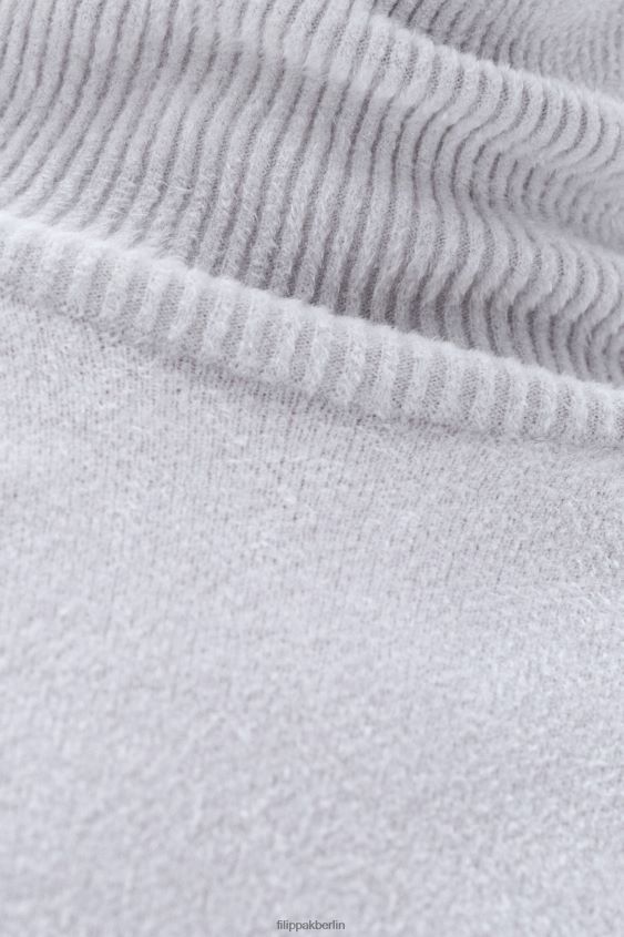 Filippa K L8HHT42 Bekleidung perlgrau Frauen Chenille-Rollkragenpullover