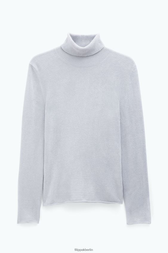 Filippa K L8HHT42 Bekleidung perlgrau Frauen Chenille-Rollkragenpullover