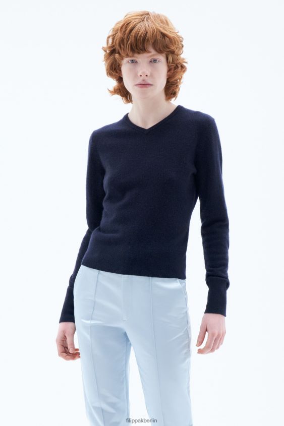 Filippa K L8HHT46 Bekleidung Marine Frauen Kaschmirpullover