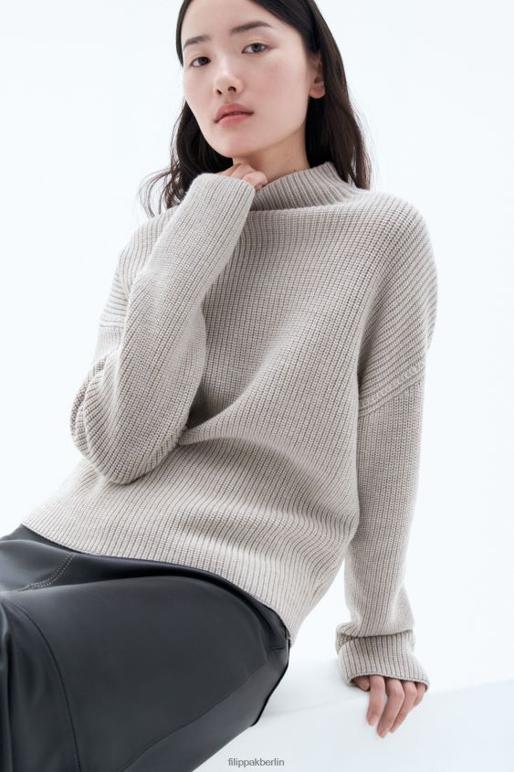 Filippa K L8HHT53 Bekleidung graubeige Frauen Weidenpullover