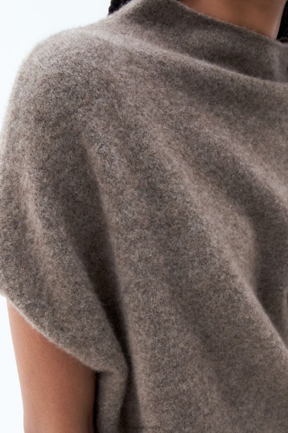 Filippa K L8HHT55 Bekleidung dunkle Taupe-Melange Frauen Ximena-Pullover