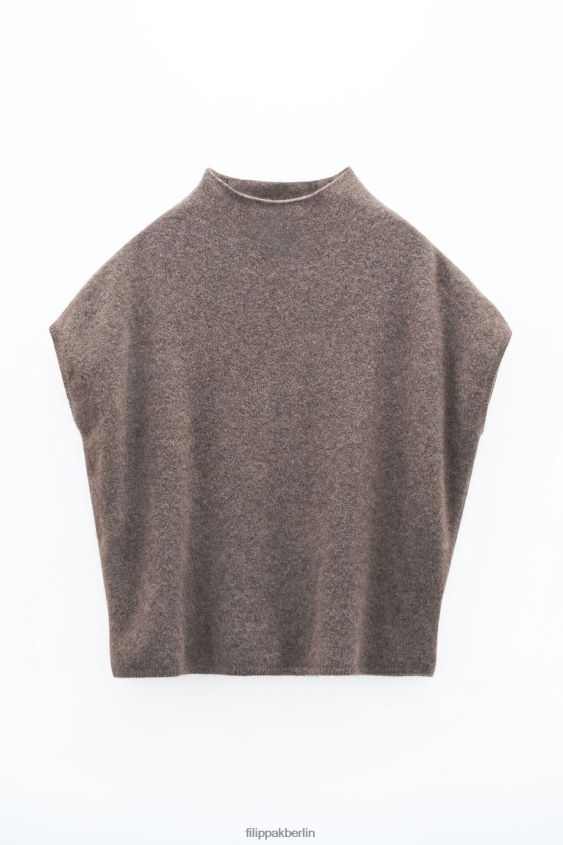 Filippa K L8HHT55 Bekleidung dunkle Taupe-Melange Frauen Ximena-Pullover