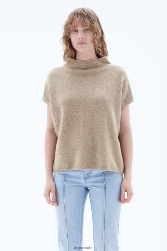 Filippa K L8HHT60 Bekleidung Beige-Melange Frauen Ximena-Pullover