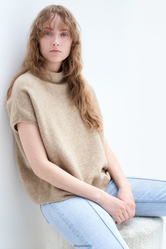 Filippa K L8HHT60 Bekleidung Beige-Melange Frauen Ximena-Pullover