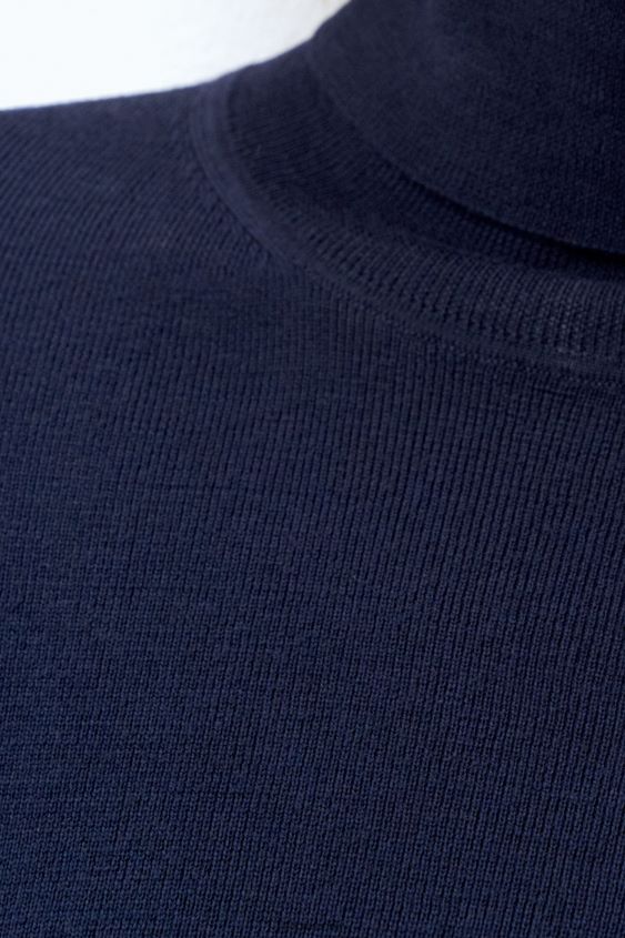 Filippa K L8HHT66 Bekleidung Marine Frauen Merino-Oberteil mit Ellenbogenärmeln