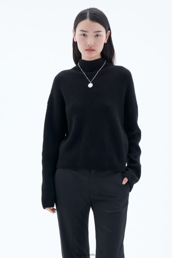 Filippa K L8HHT67 Bekleidung Schwarz Frauen Weidenpullover