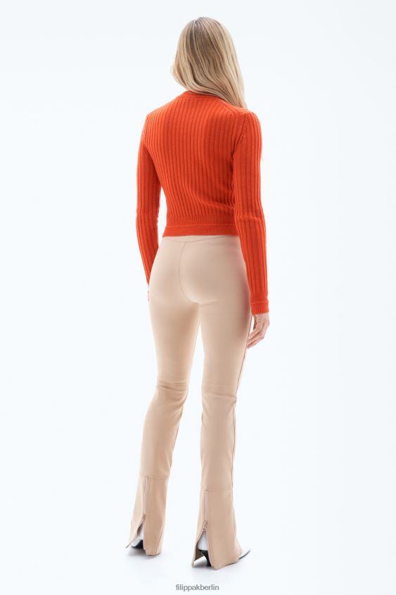 Filippa K L8HHT73 Bekleidung rot orange Frauen Wollripppullover