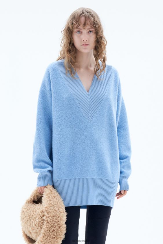 Filippa K L8HHT75 Bekleidung Türkis Frauen Bouclé-Pullover