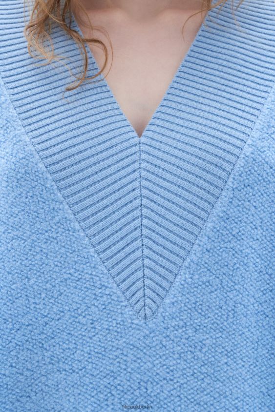 Filippa K L8HHT75 Bekleidung Türkis Frauen Bouclé-Pullover