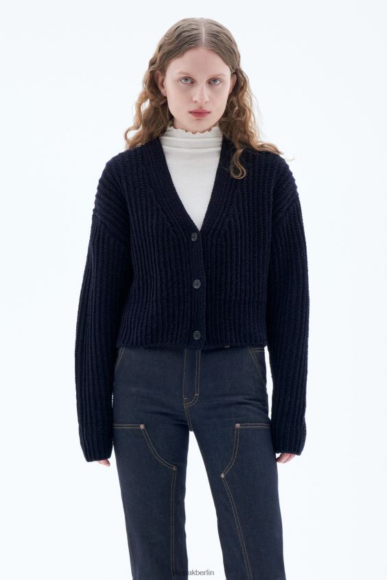 Filippa K L8HHT77 Bekleidung Marine Frauen Chenille-Cardigan