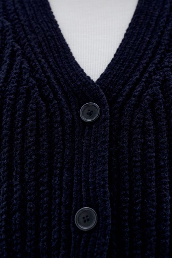 Filippa K L8HHT77 Bekleidung Marine Frauen Chenille-Cardigan
