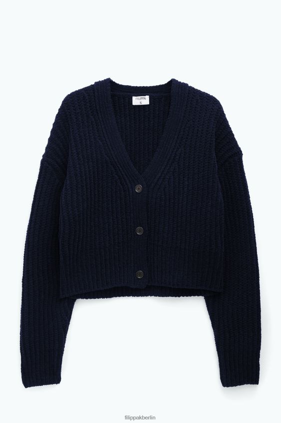 Filippa K L8HHT77 Bekleidung Marine Frauen Chenille-Cardigan