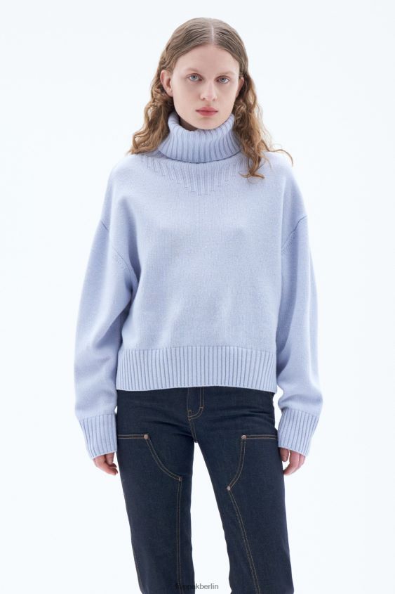Filippa K L8HHT81 Bekleidung Eisblau Frauen Rollkragenpullover aus Wolle