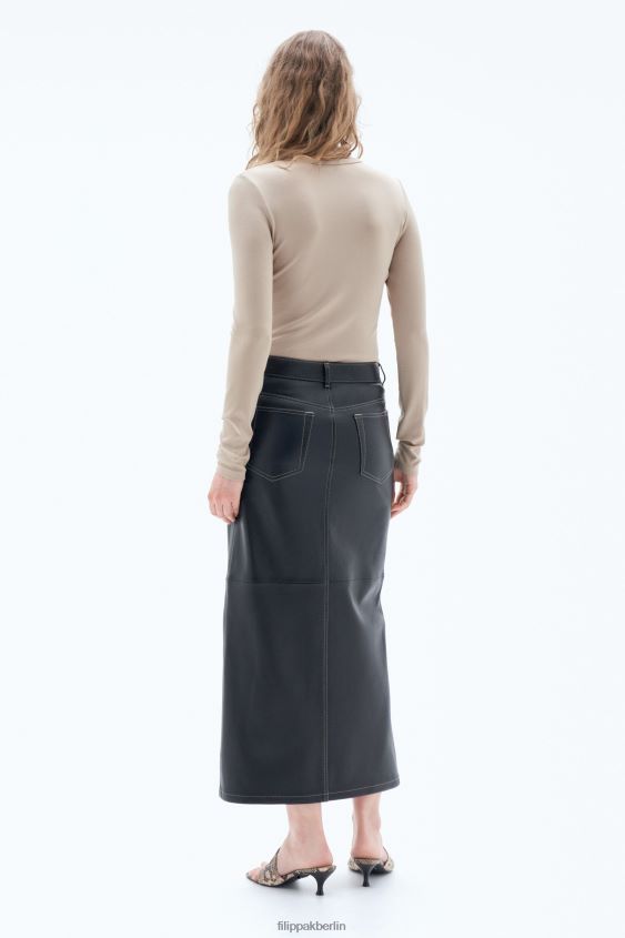 Filippa K L8HHT131 Bekleidung Sandbeige Frauen glänzendes Langarmshirt