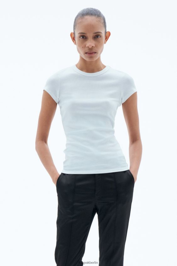 Filippa K L8HHT140 Bekleidung Eisblau Frauen Feinripp-T-Shirt